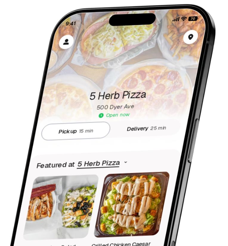 5 Herb Pizza app preview